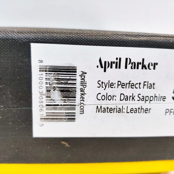 APRIL PARKER PERFECT FLAT - DARK SAPPHIRE - SIZE 5 - NEW NEVER WORN - Picture 3 of 5